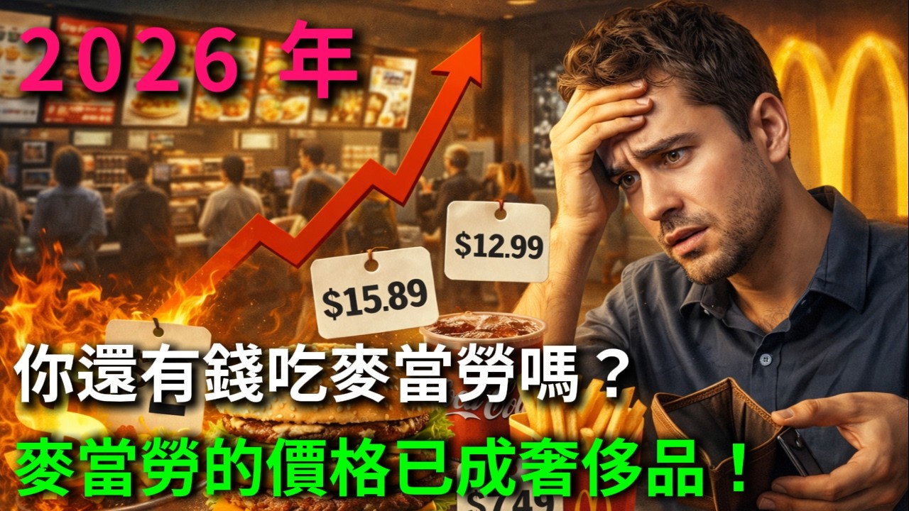 2026年，你还有钱吃麦当劳吗？麦当劳的价格已成奢侈品！