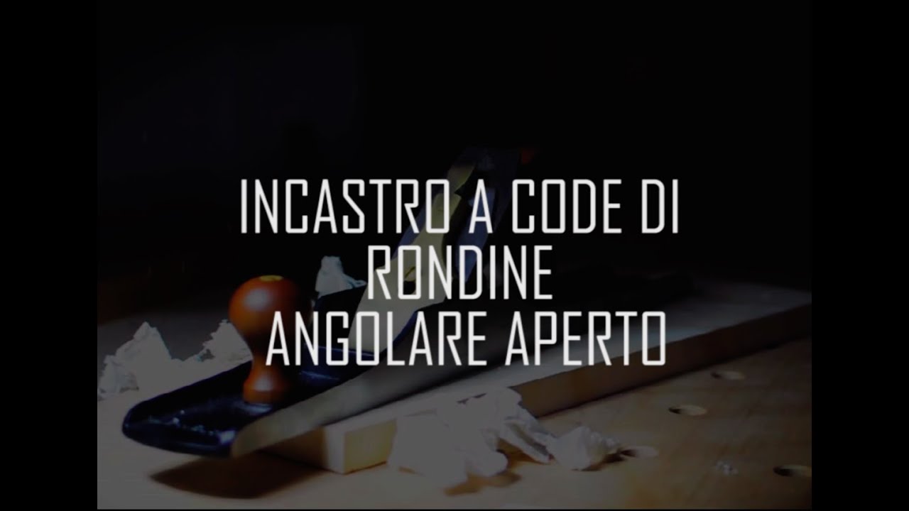 Incastro a coda di rondine angolare aperta / Through dovetail joint sub Eng