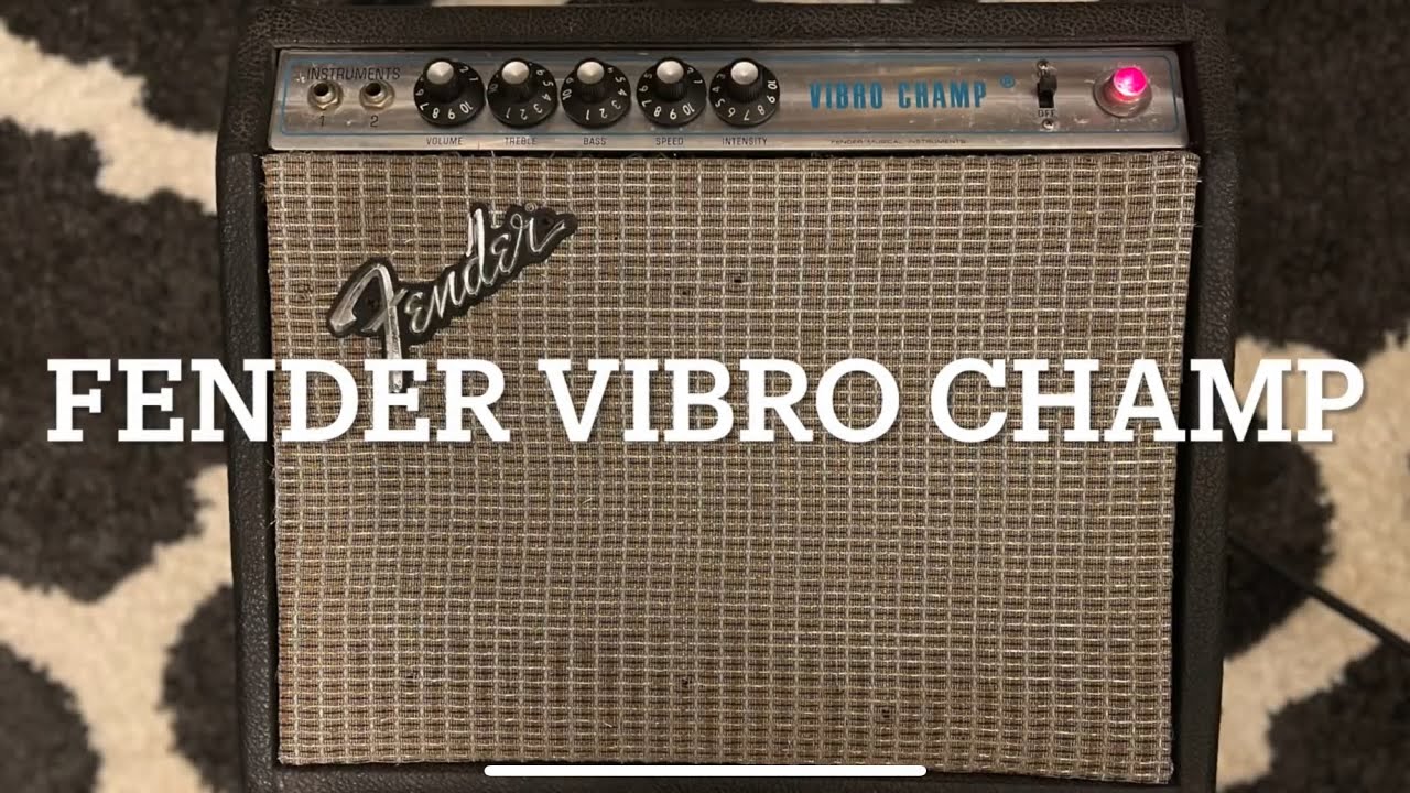 Fantastic Fender Silverface Vibro Champ with Reverent Sensei!
