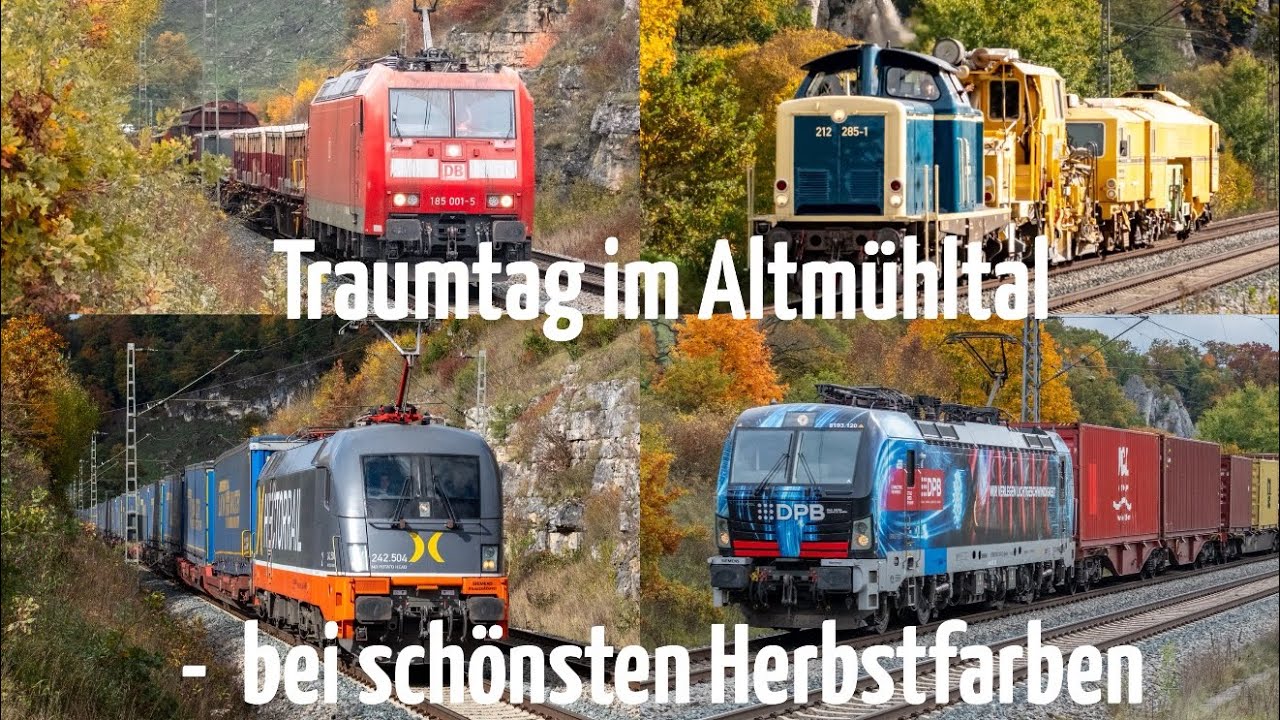 Zugsichtungen im Altm&uuml;hltal: Traumtag in sch&ouml;nsten Herbstfarben