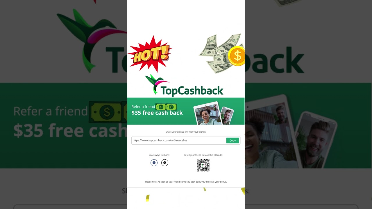 Topcashback USA 35 00 $ USD Referral Code (free sign up Bonus)