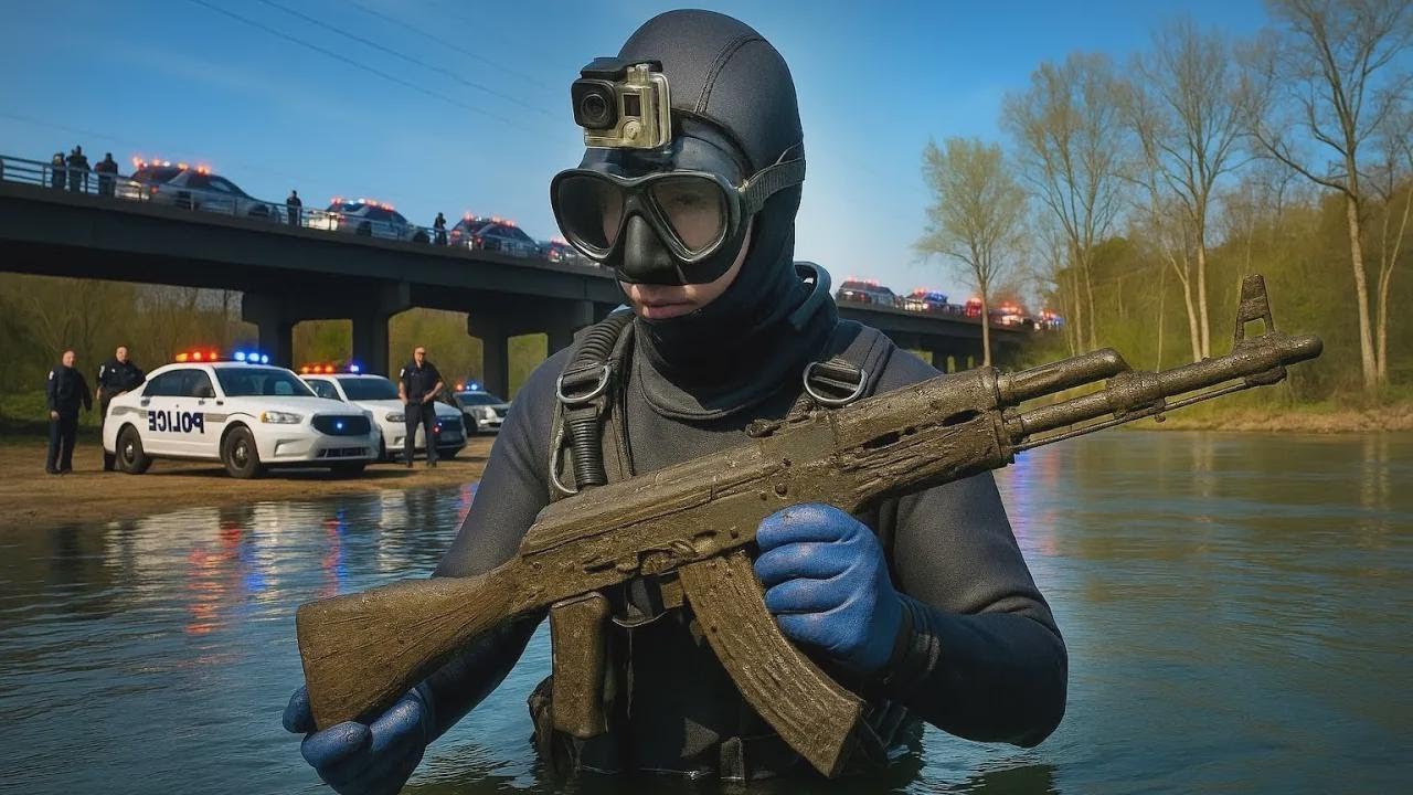 Hab’ ne AK-47 unter Wasser gefunden – dann kam die Polizei!