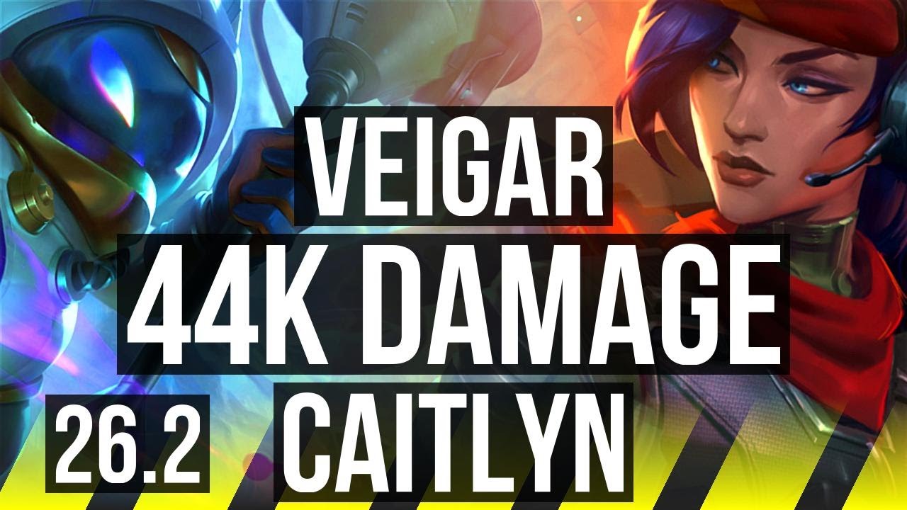 VEIGAR & Zilean vs CAITLYN & Soraka (ADC) | 44K damage | EUW Diamond | 26.2
