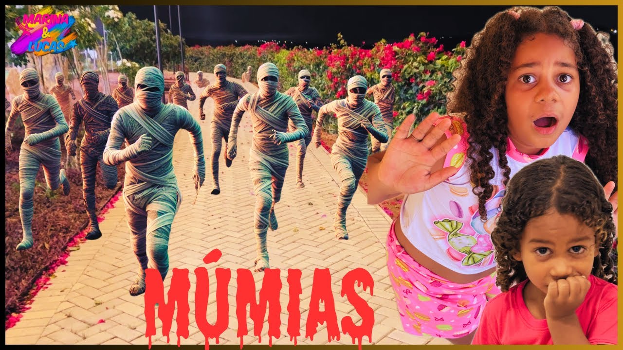 MARINA E LUCAS CONTRA UMA ORDA DE MÚMIAS!!!