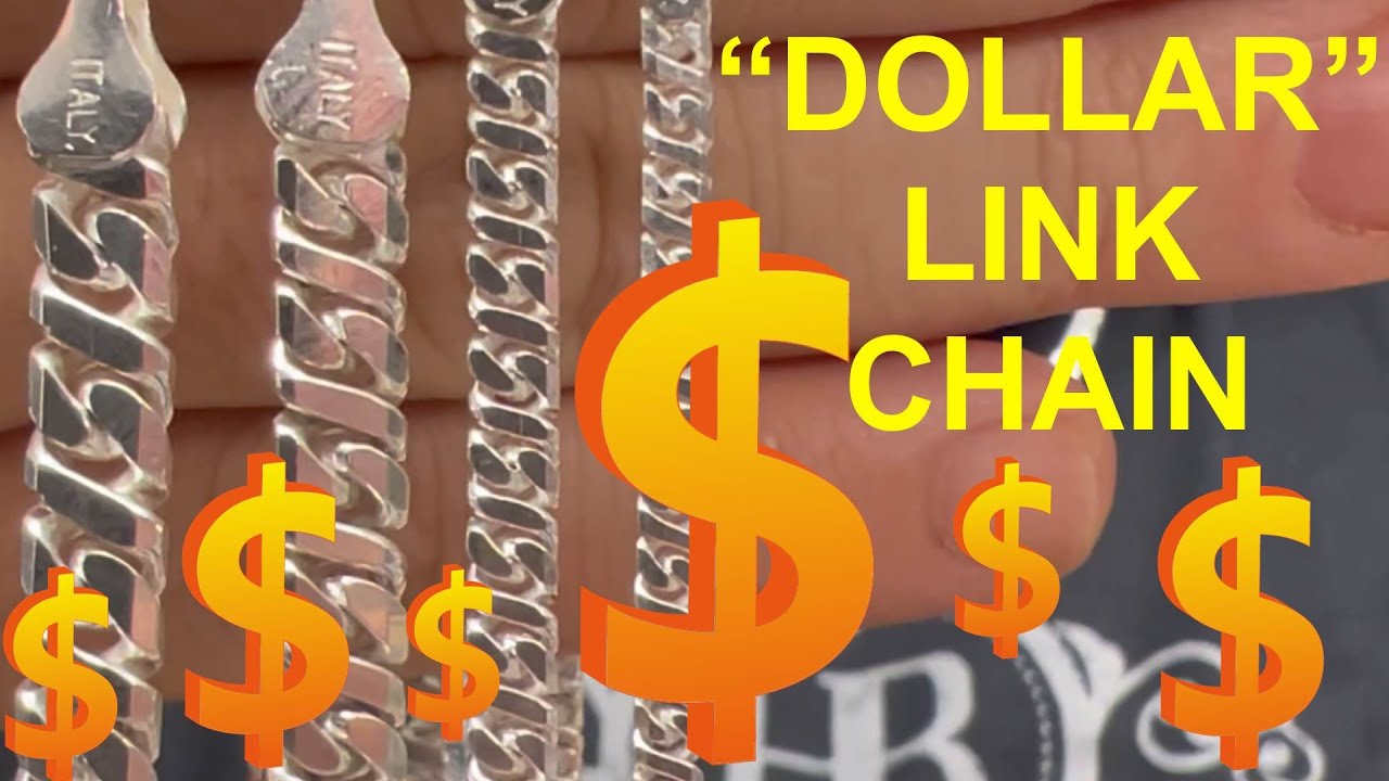 Цепочка Dollar Link - модифицированная кубинская цепочка - новое ожерелье или браслет Harlembling...