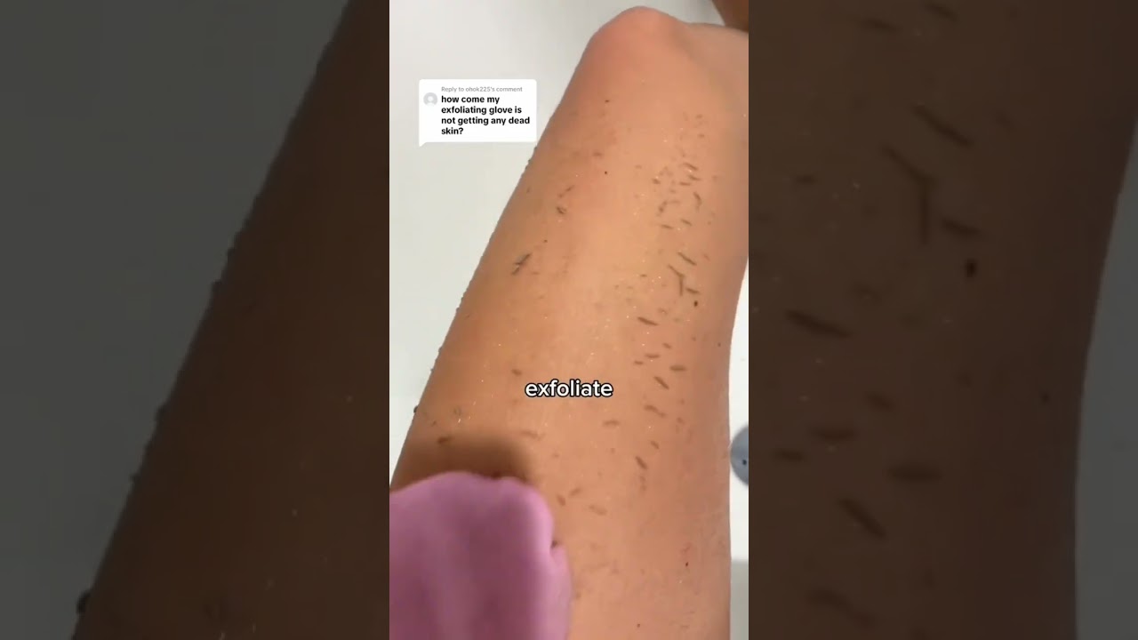 The one and only way how to use Exfoliating Glove ✨get yours link in bio 💗
