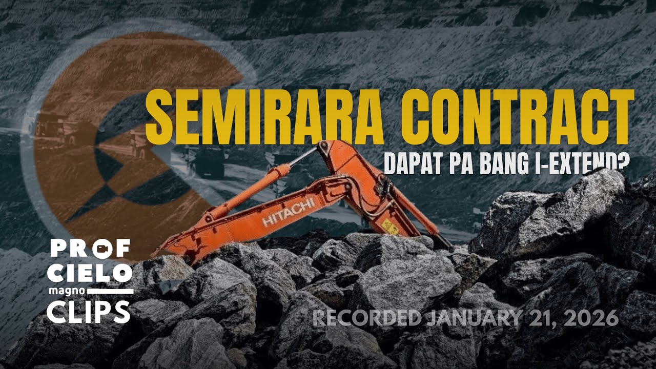 Semirara Contract, Dapat Pa Bang I-Extend?