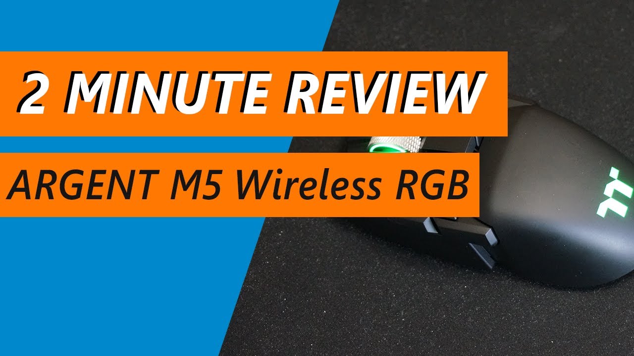 200 hour battery life gaming mouse? Thermaltake ARGENT M5 Wireless RGB Review