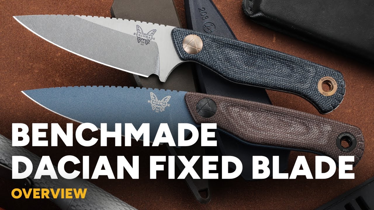 Benchmade Dacian - MagnaCut & Micarta EDC Fixed Blade - Обзор