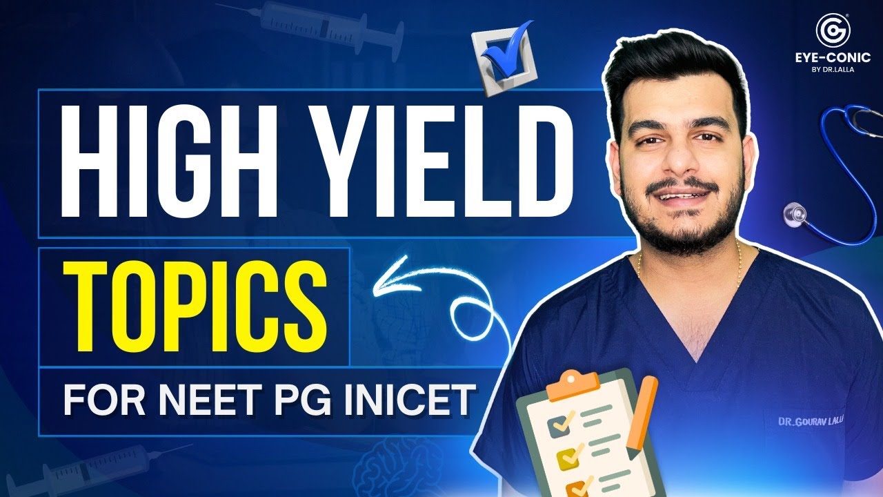 What Are the Most High-Yield Topics for NEET PG & INI-CET 2025?