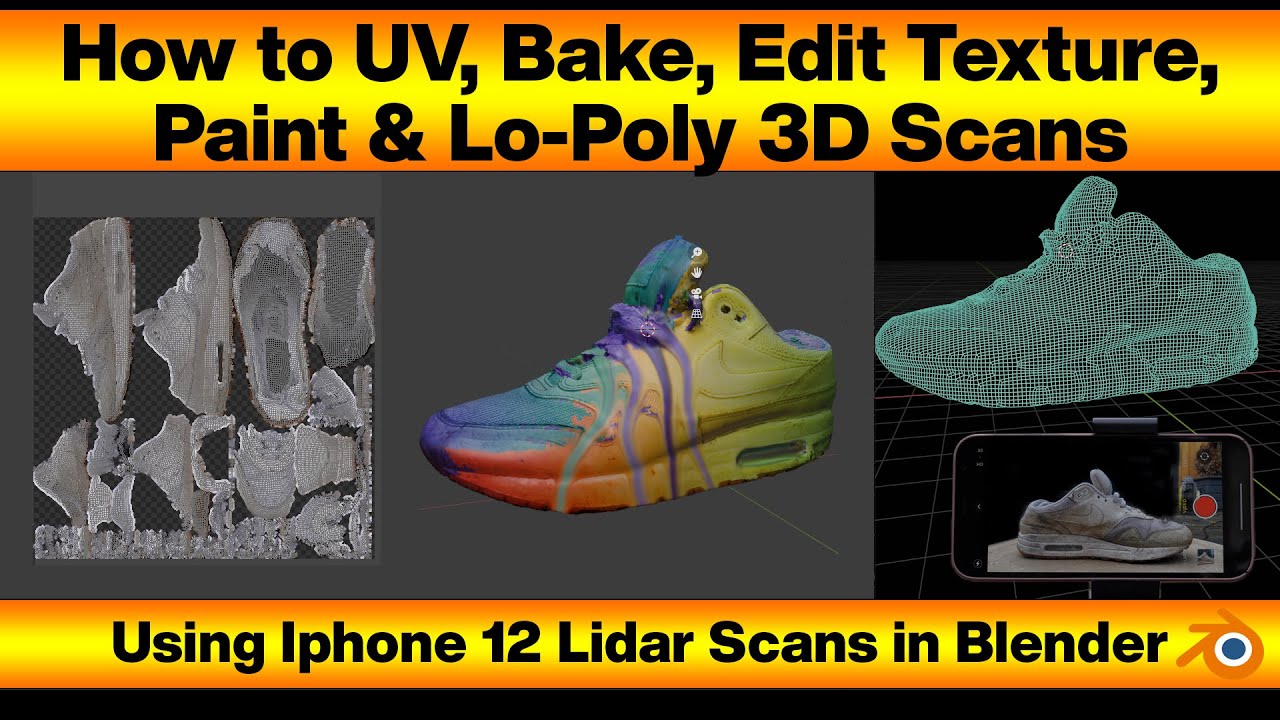 Blender ReMesh, UV, Bake, Texture Paint, Edit colour / re topology photogrammetry /