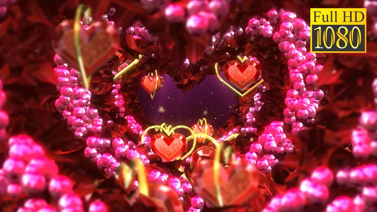 Relaxing Meditation, Healing, Deep Sleep, Sensory, Valentines, Screensaver, Romantic Tunnel