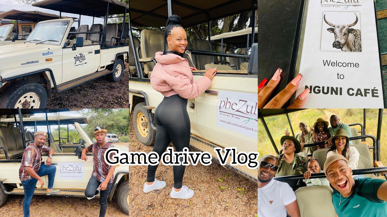 Vlog: PheZulu Safari Park || Game Drive With Us ft Content Creation || South African YouTuber