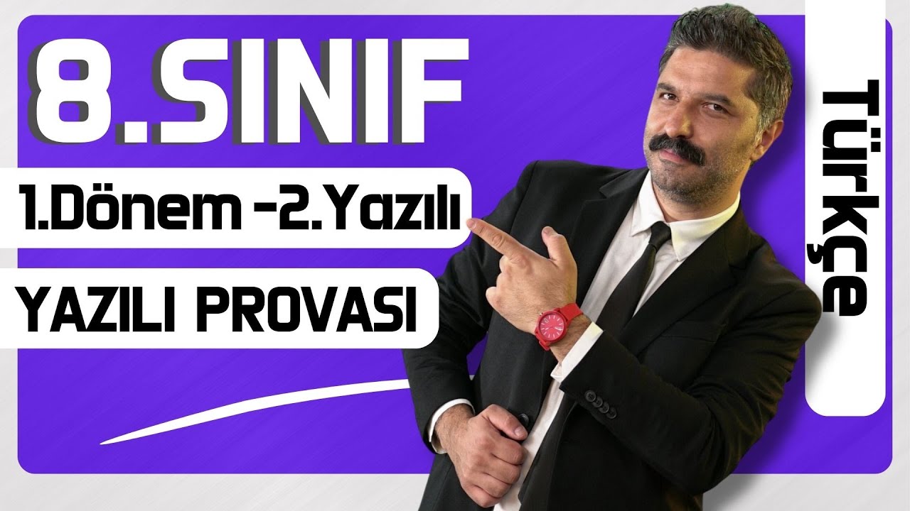 8.SINIF | 1.Dönem - 2.Yazılı | Türkçe | RÜŞTÜ HOCA