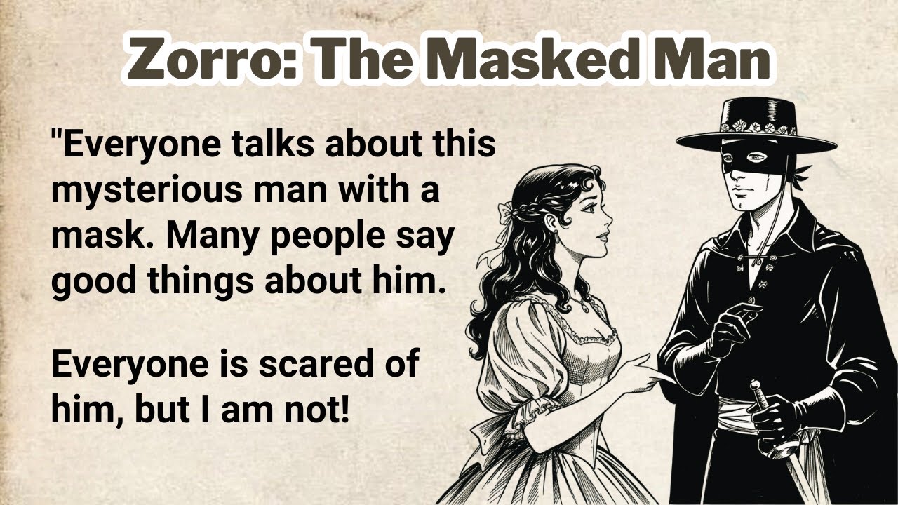 The masked Man ⭐ Learn English Through Story Level 4 | Listening Practice   | ESL