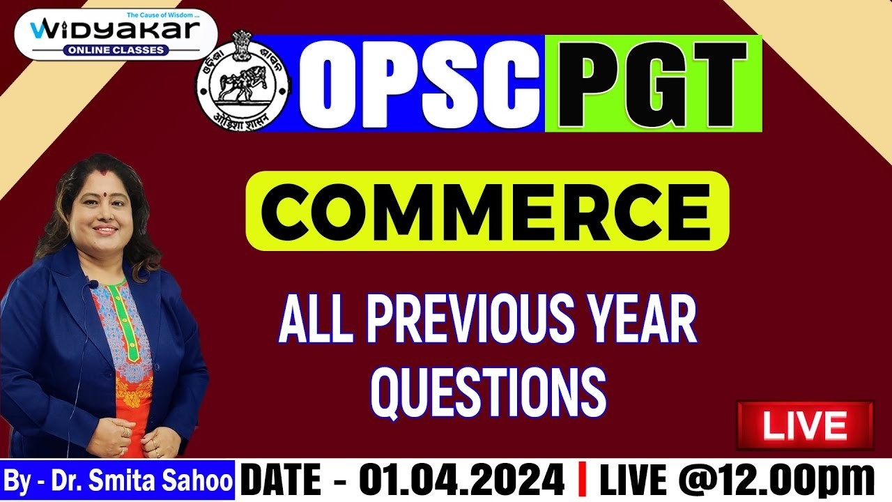 COMMERCE   BUSINESS MANAGEMENT & ENTREPRENEURSHIP   MCQs Discussion #opscpgt #commerce