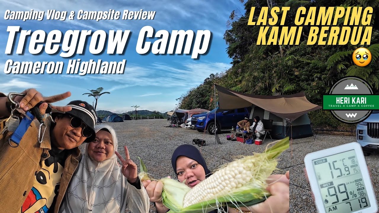 Camping sejuk di Treegrow Camp Cameron Highland Camping terakhir kami berdua 🥲 #56