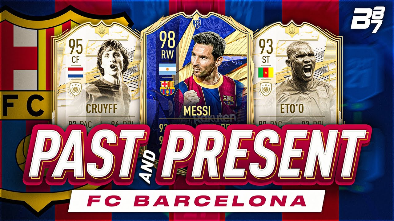 THE BEST PAST AND PRESENT BARCELONA TEAM | FIFA 21 ULTIMATE TEAM