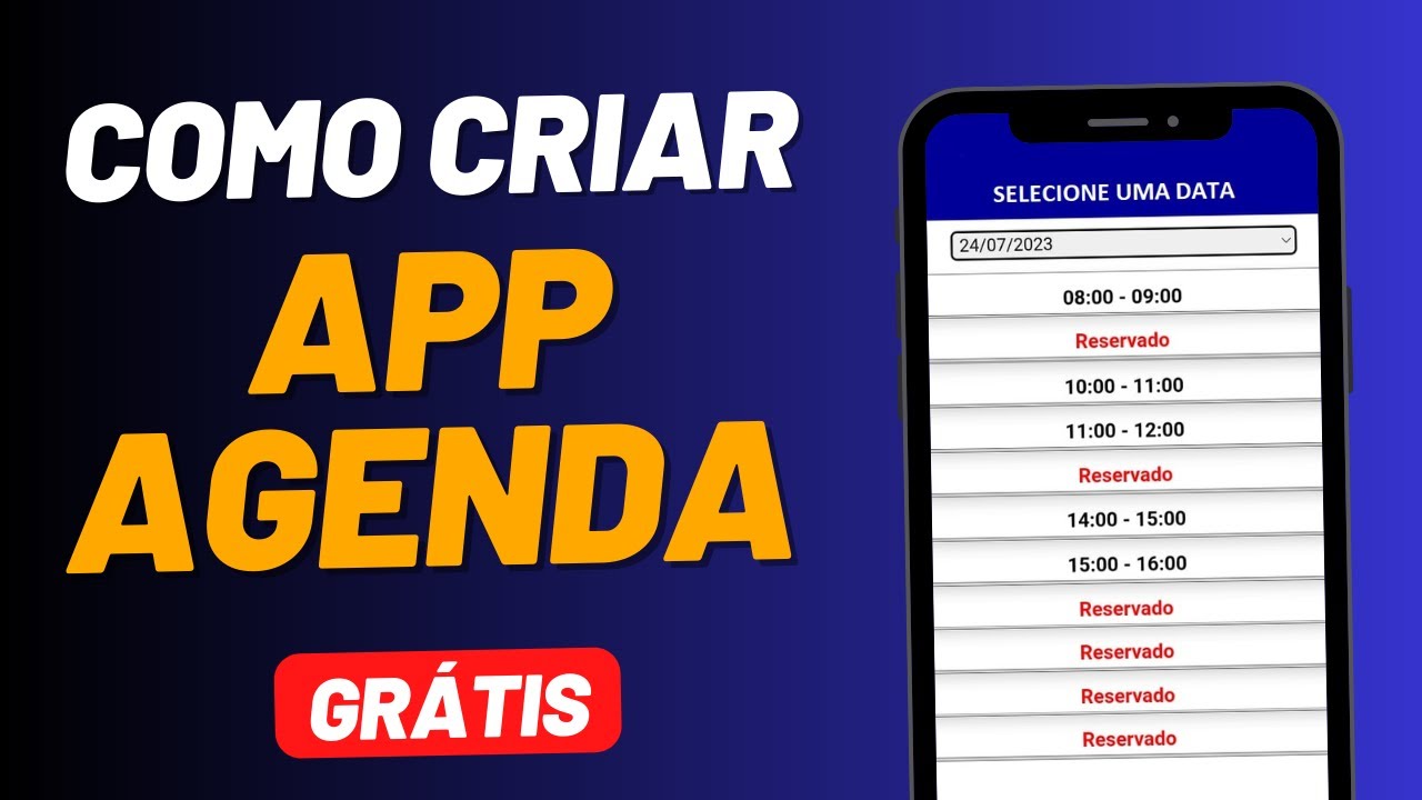 Criar App Agenda Grátis