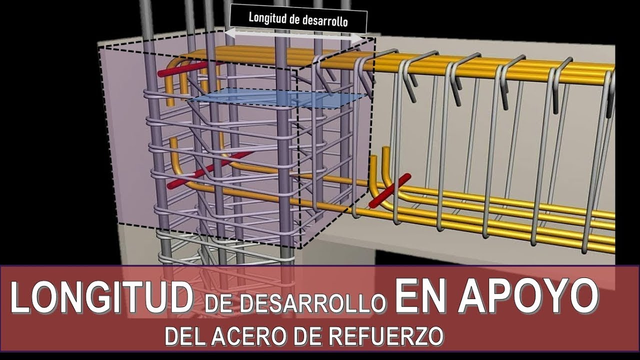 LONGITUD DE DESARROLLO EN APOYO | para las varillas