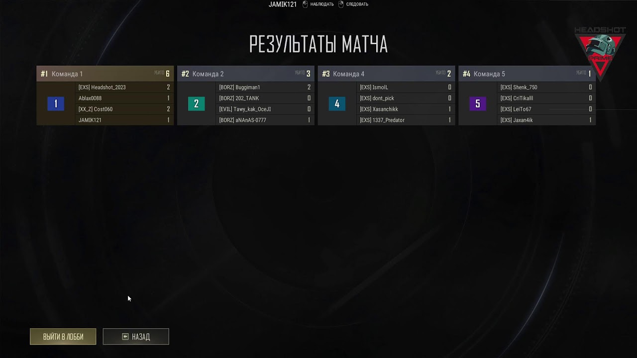 Турнир по Pubg в Game Club HeadShot
