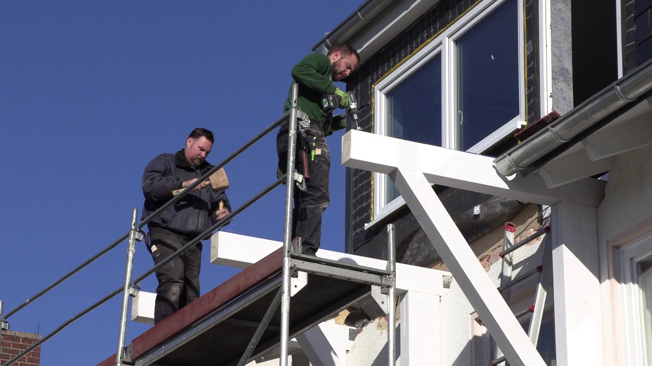Balkonanbau an Dachgaube in 4K, von tubehorst1