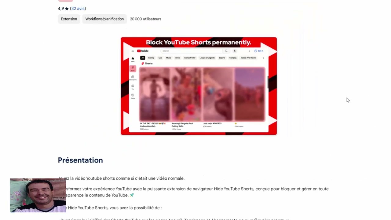 voici comment blocker les videos shorts de youtube sur votre pc