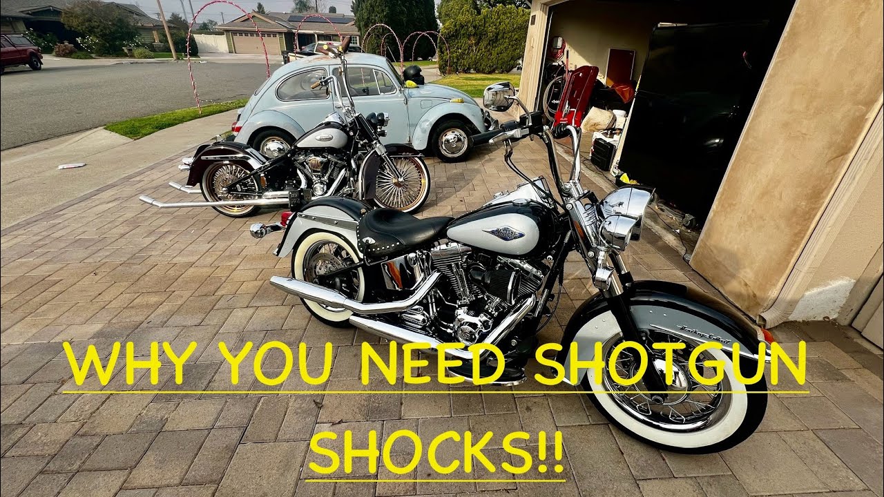 HARLEY DAVIDSON- SHOTGUN SHOCKS AIR RIDE( WALKTHROUGH & REVIEW)