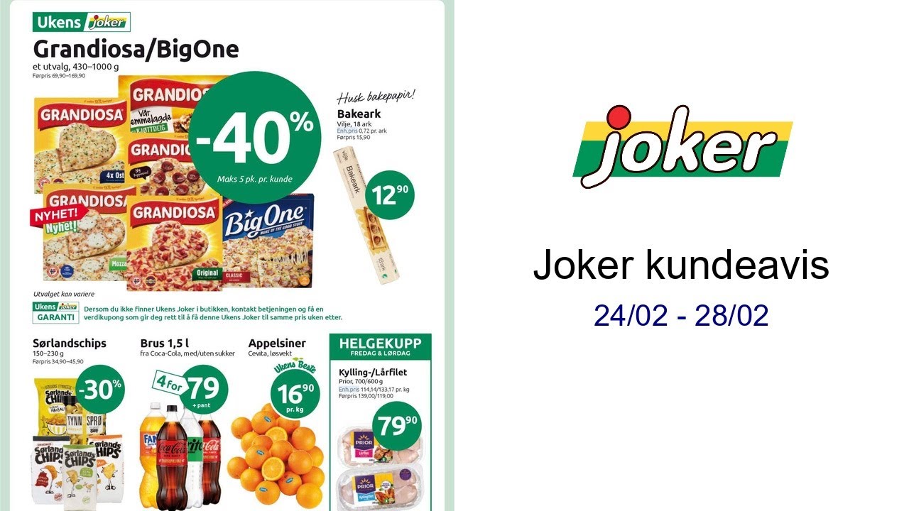 Joker kundeavis 24/02 - 28/02