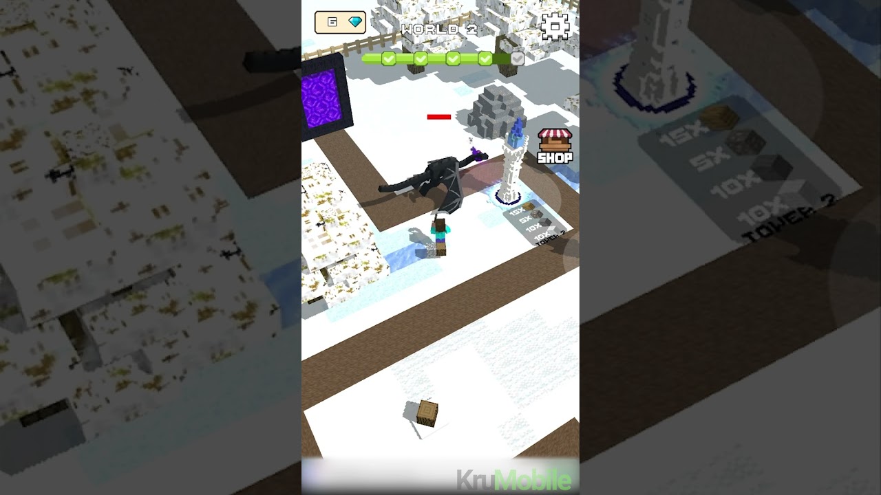 Crafty Town - Mine & Defense Gameplay #krumobile