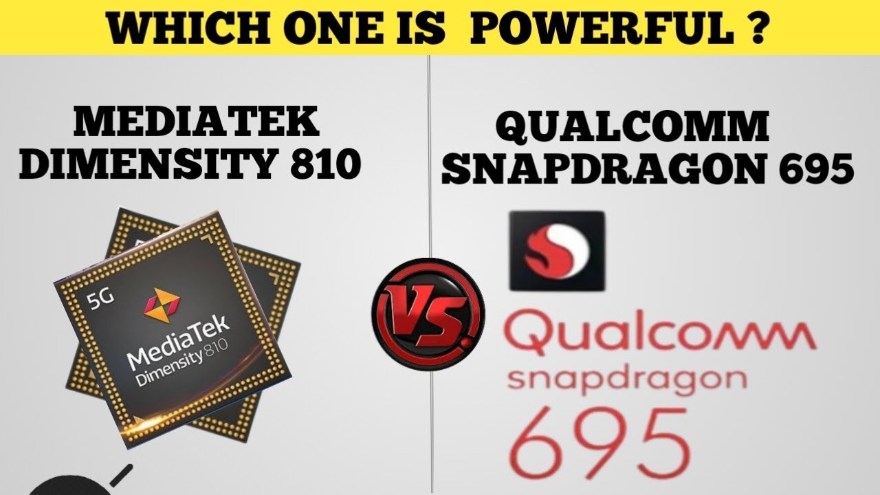 Mediatek Dimensity 810 Vs Qualcomm Snapdragon 695 | Sd695 5g Vs 810 |  Animated Comparison