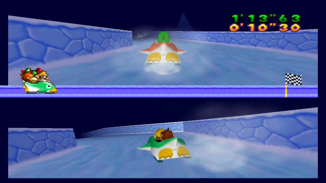 Mario Party 2 Mini Games - Bobsled Run