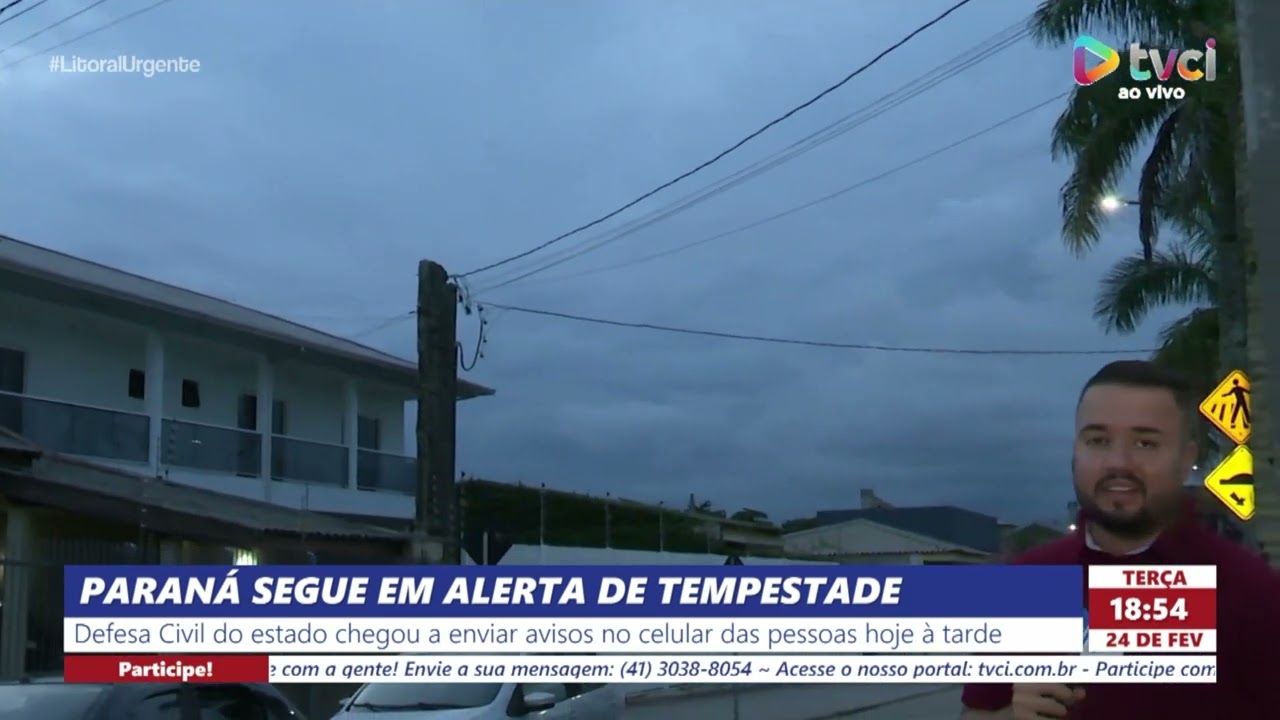 PARANÁ SEGUE EM ALERTA DE TEMPESTADE