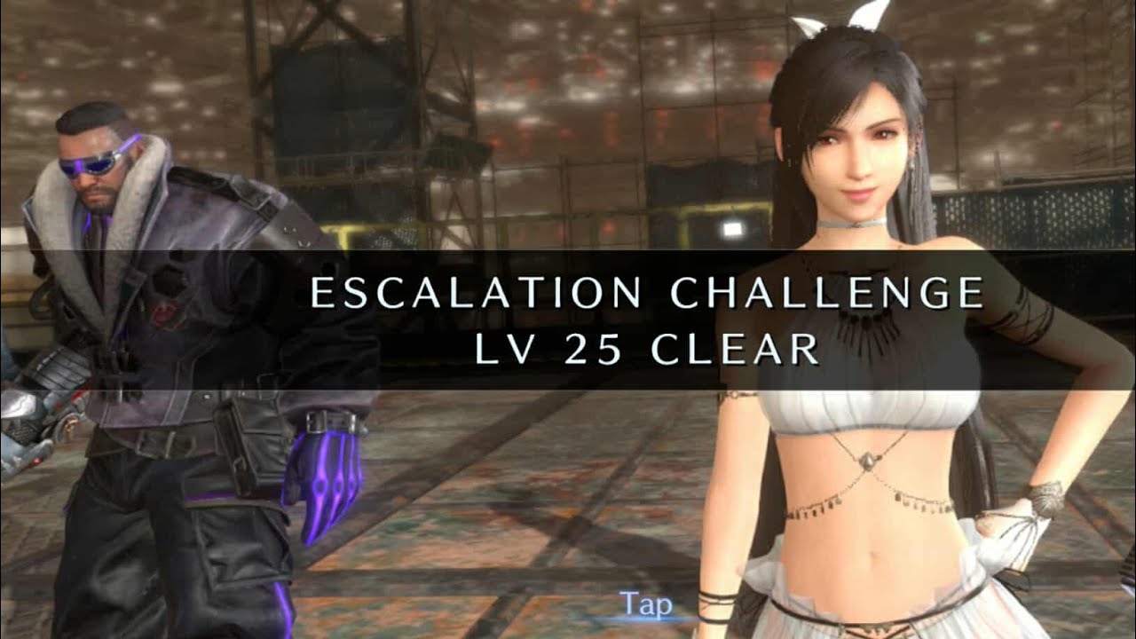 FF7EC - Bahamut SIN (Escalation Level 25) - Barret, Tifa, Aerith