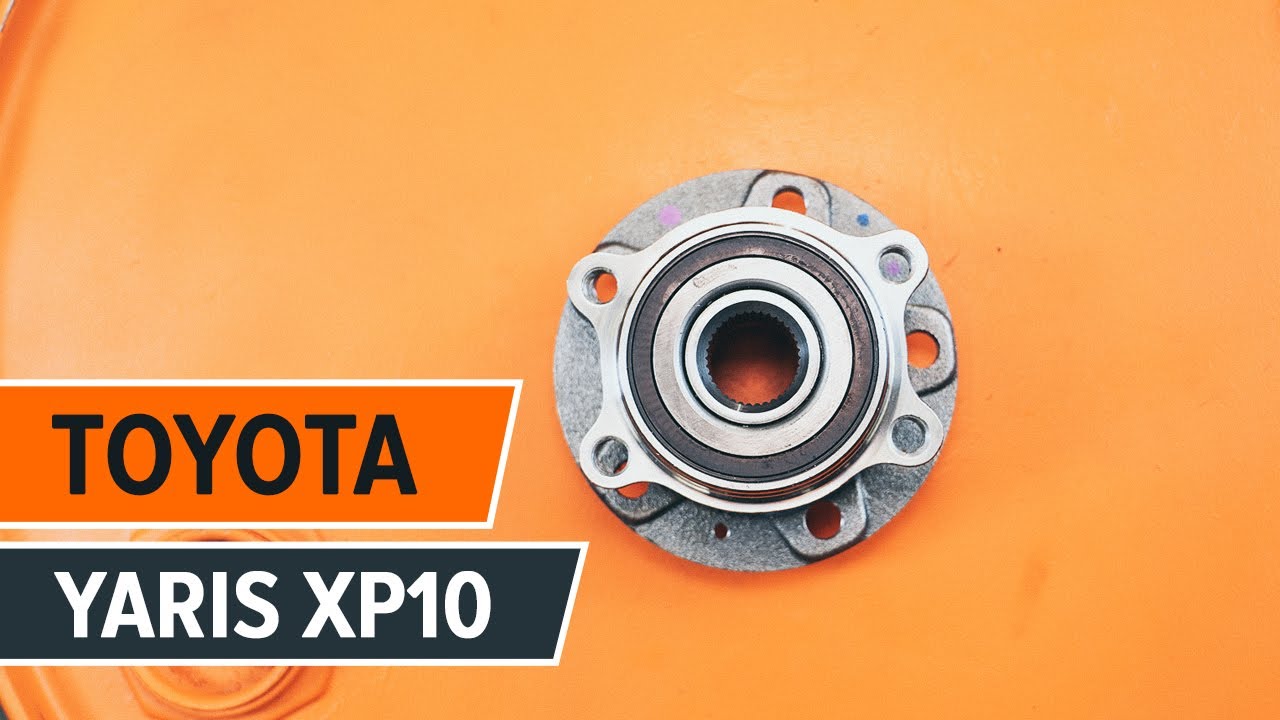 How to change rear wheel bearing TOYOTA YARIS XP10 TUTORIAL | AUTODOC
