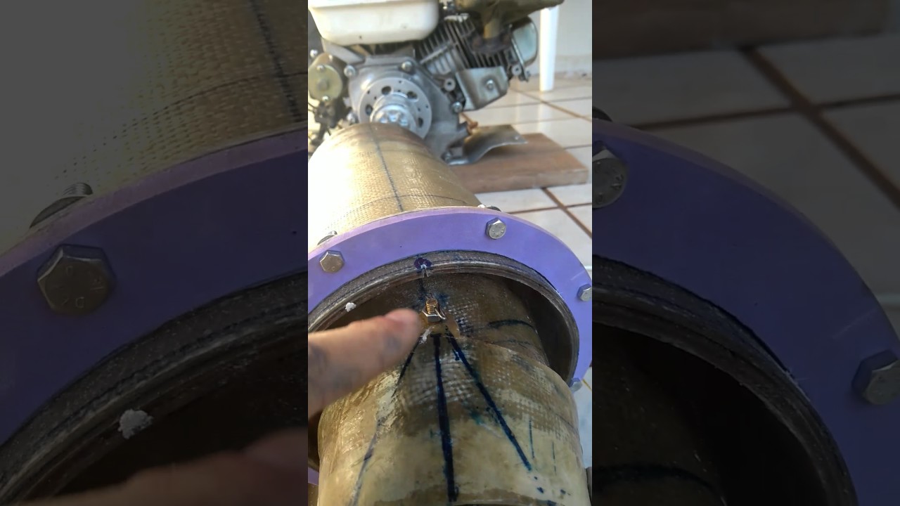 Turbina jet em fibra de vidro (11) , caseira