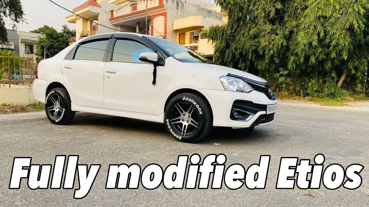 Modified Etios || custom lights || alloys || Camry seats in Etios || modified club
