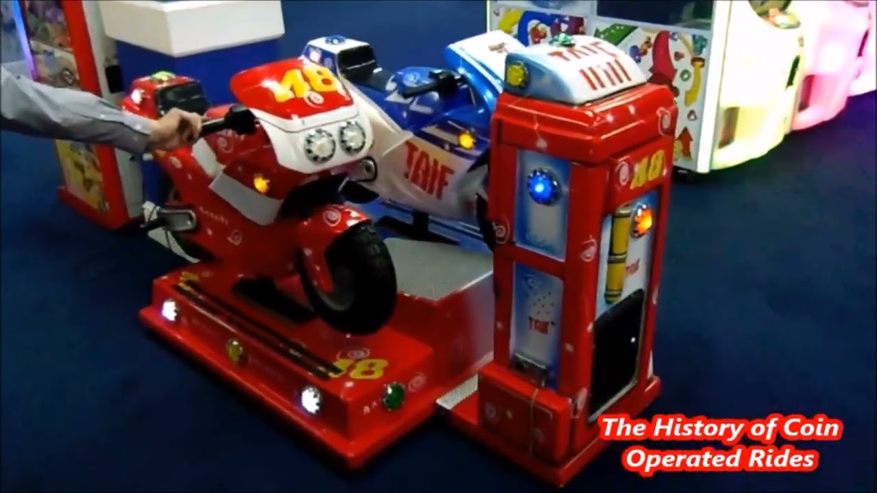 2010s Ital Resina Coin Operated Motorcycle Kiddie Ride - Twin Motorbikes