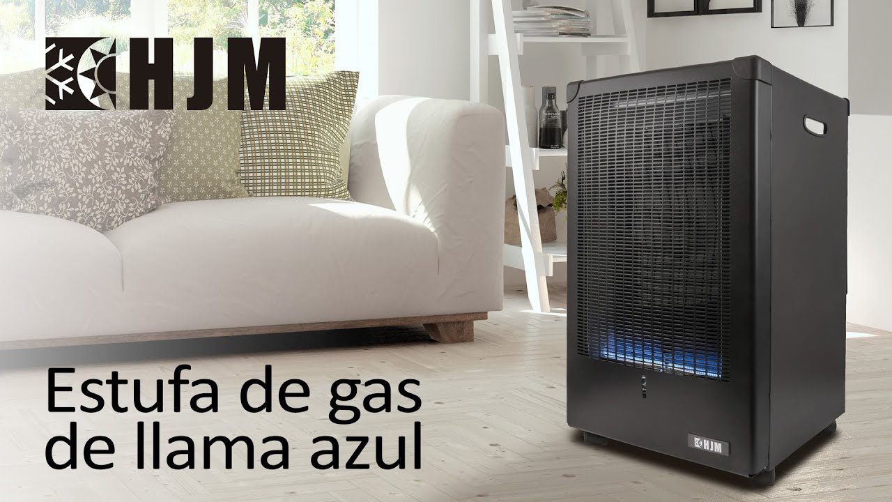 HJM Video estufa de gas de LLAMA AZUL 4200 W