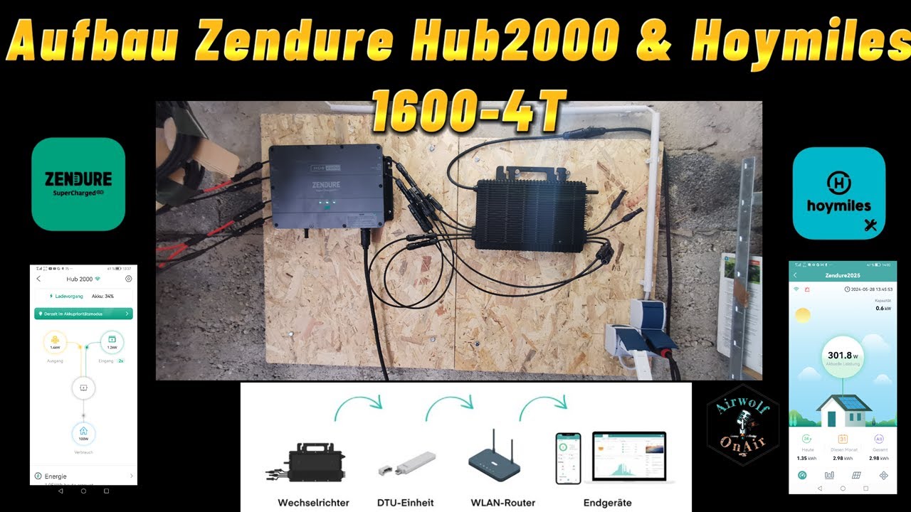 Aufbau 🔨 und Installation 🔋 Zendure App | Steuerung und Modi in der Übersicht #balkonkraftwerk 🌞#2K