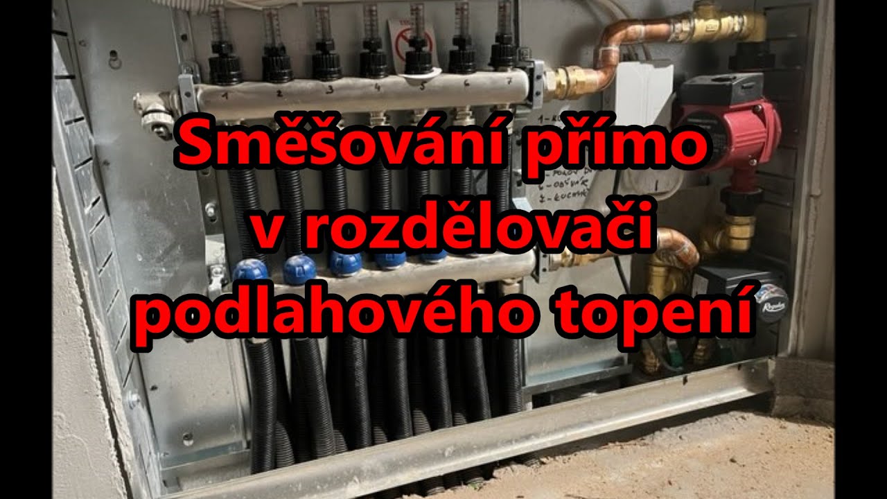 Směšování přímo v rozdělovači podlahového topení