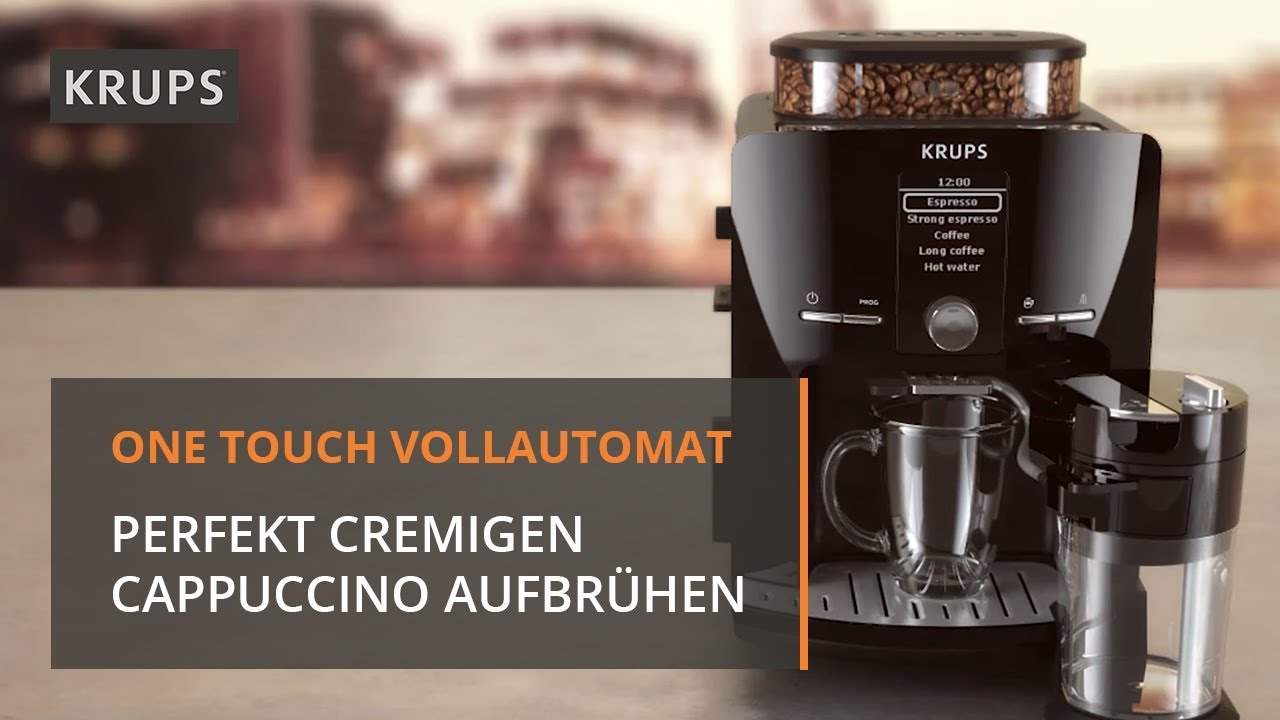 Cappuccino mit dem One Touch Vollautomat LattEspress zubereiten | Krups