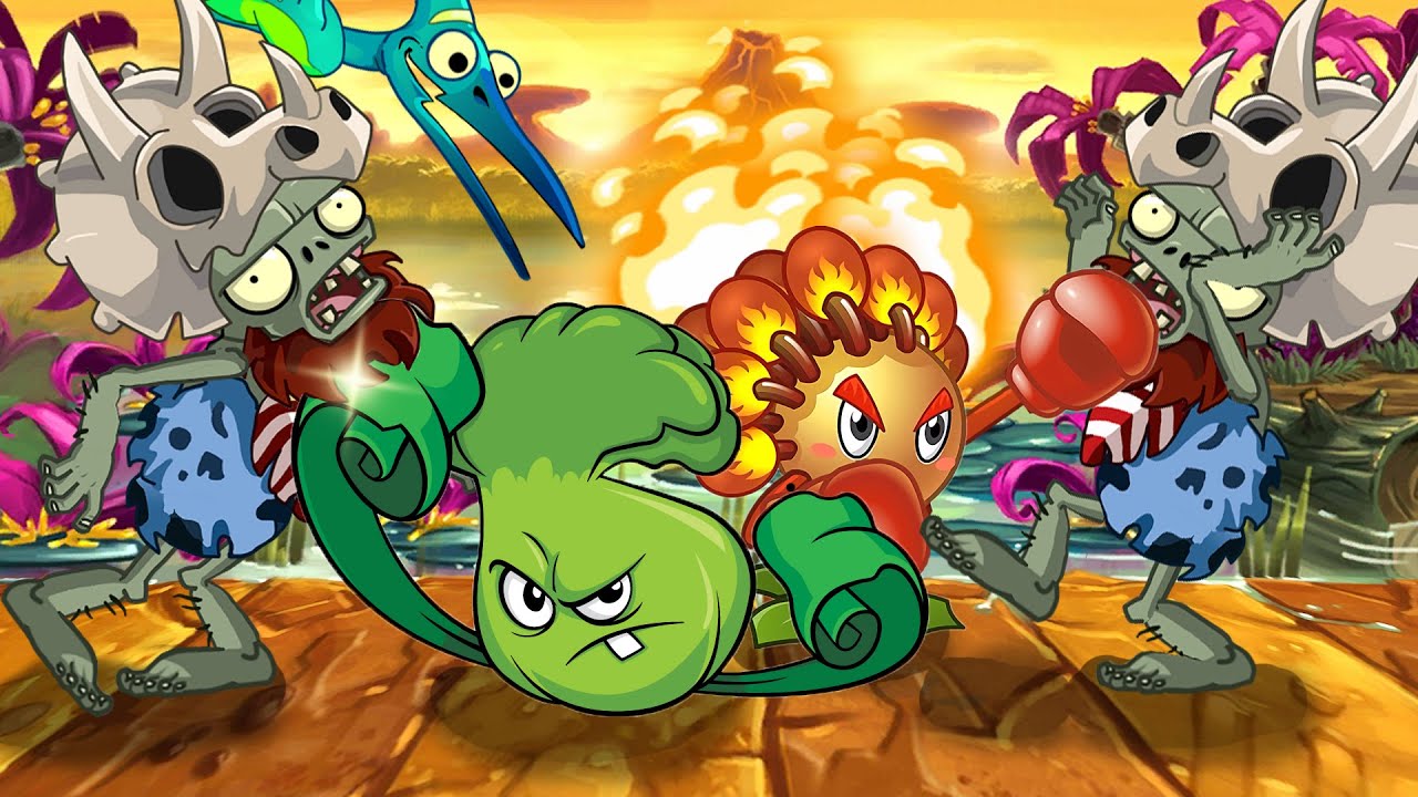 Боксерское шоу в Юрском периоде. РАСТЕНИЯ против ЗОМБИ 2 или PLANTS vs ZOMBIES 2. Серия 325