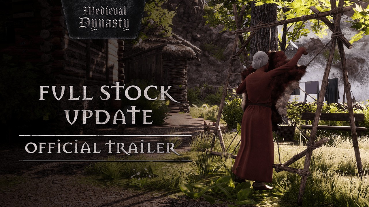 Medieval Dynasty | Full Stock Update | Gameplay Trailer