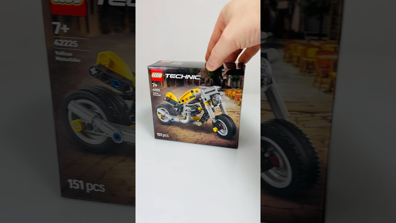 Lego Technic 42225 Yellow Motorcycle