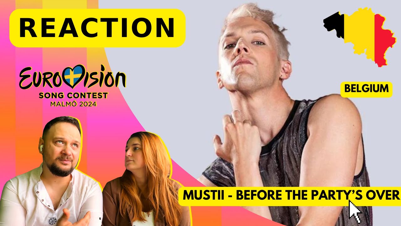 🔊 Реакція на Mustii - 'Before the Party’s Over' - Belgium 🇧🇪 | Eurovision 2024