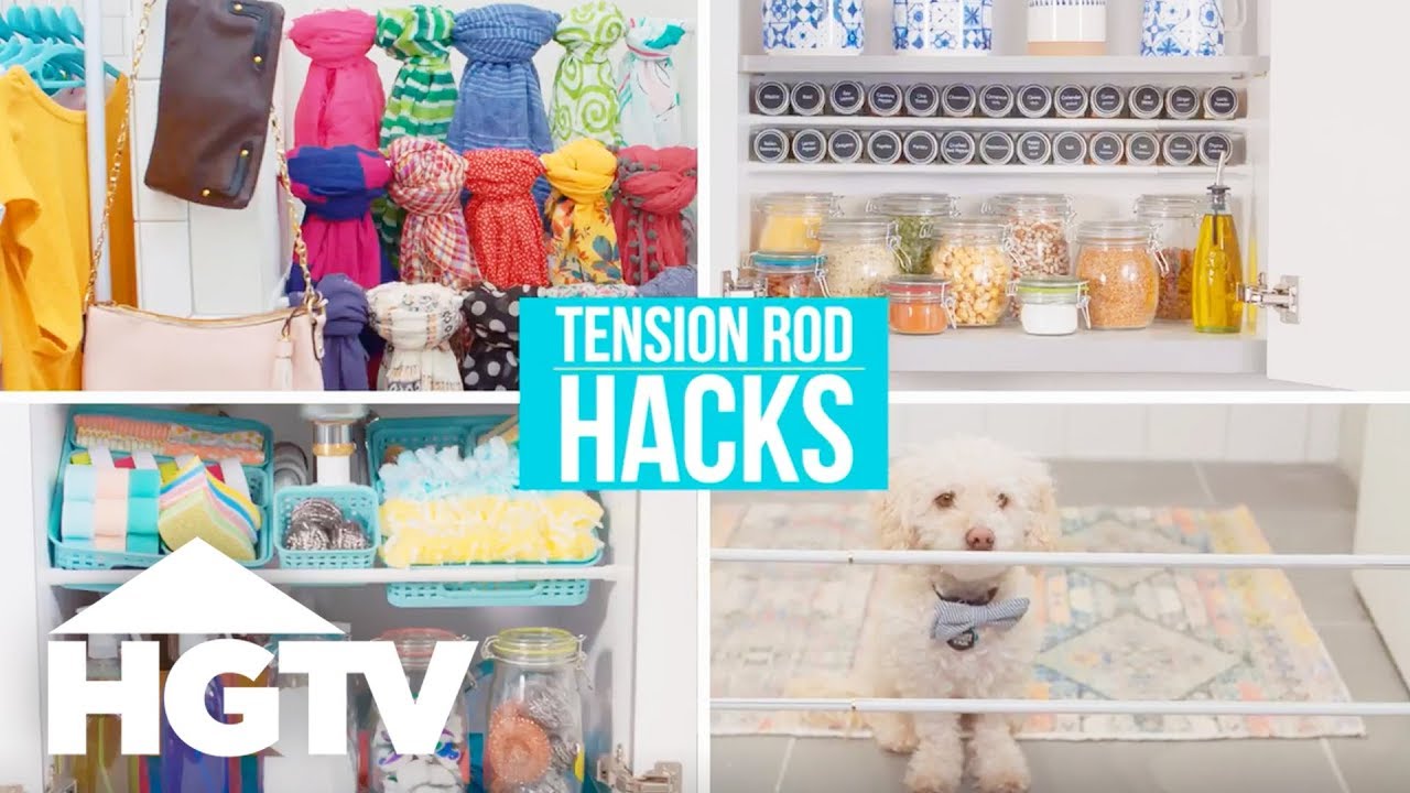 Easy Does It: 4 Genius Tension Rod Hacks | HGTV