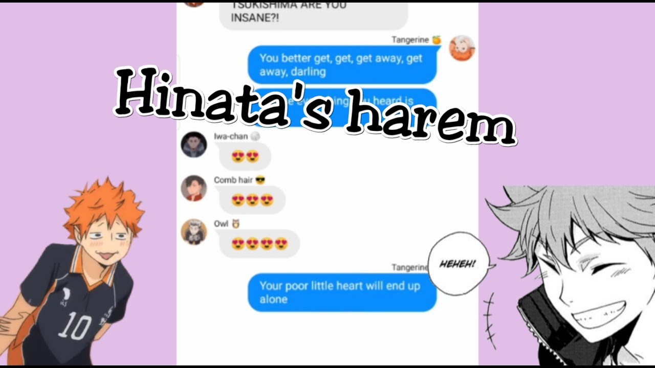 Hinata's harem coming thru | haikyuu lyrics prank | Runaway baby