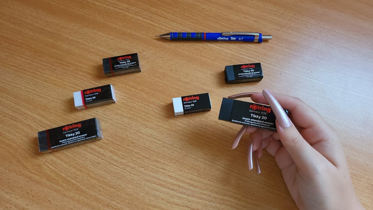 Rotring Eraser Tikky 30 White Black
