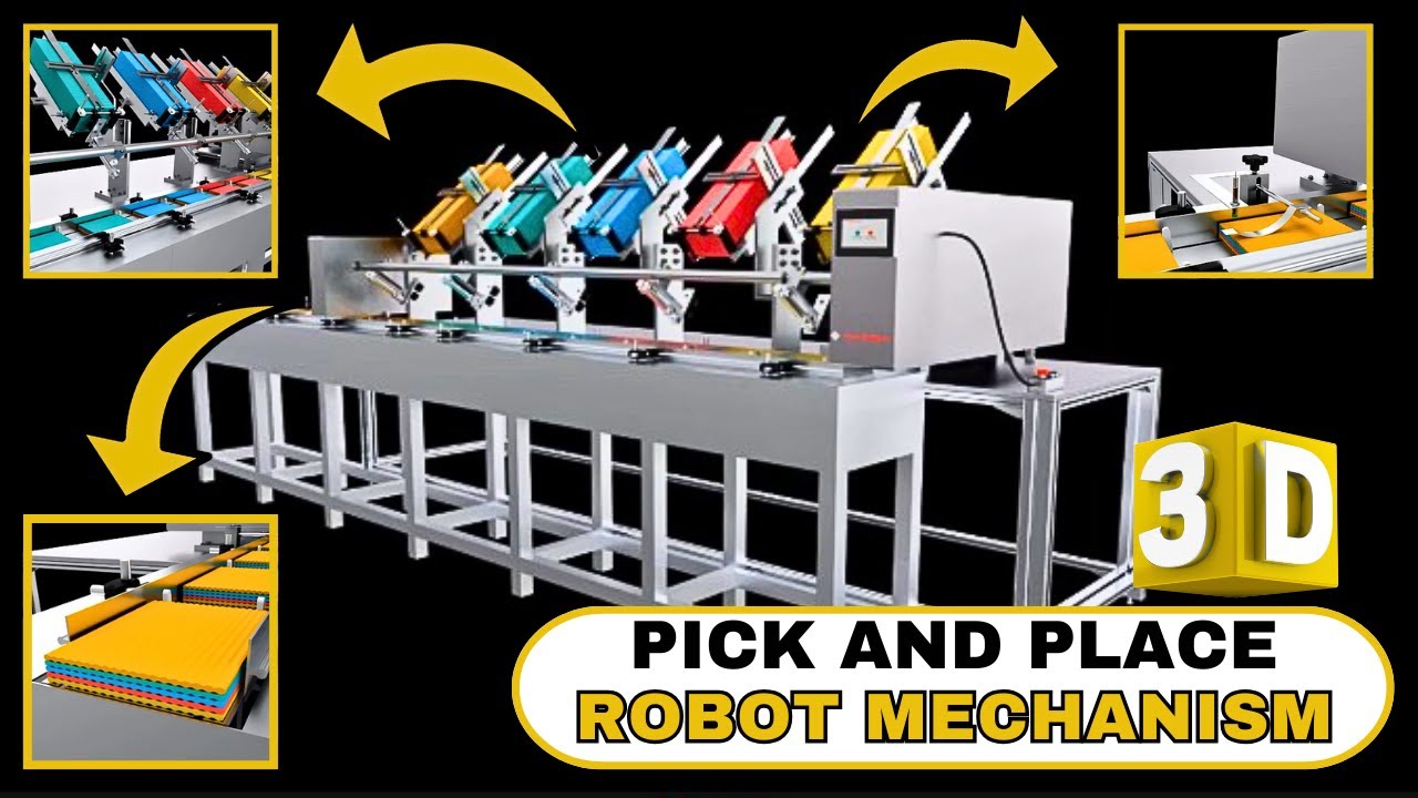 How Pick and Place Robots Work | Robotic Arm Animation | Industrial Robot Mechanism